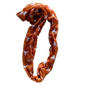 University of Texas Longhorns Infinity Scarf‎ Burnt Orange White UT Austin Texas
